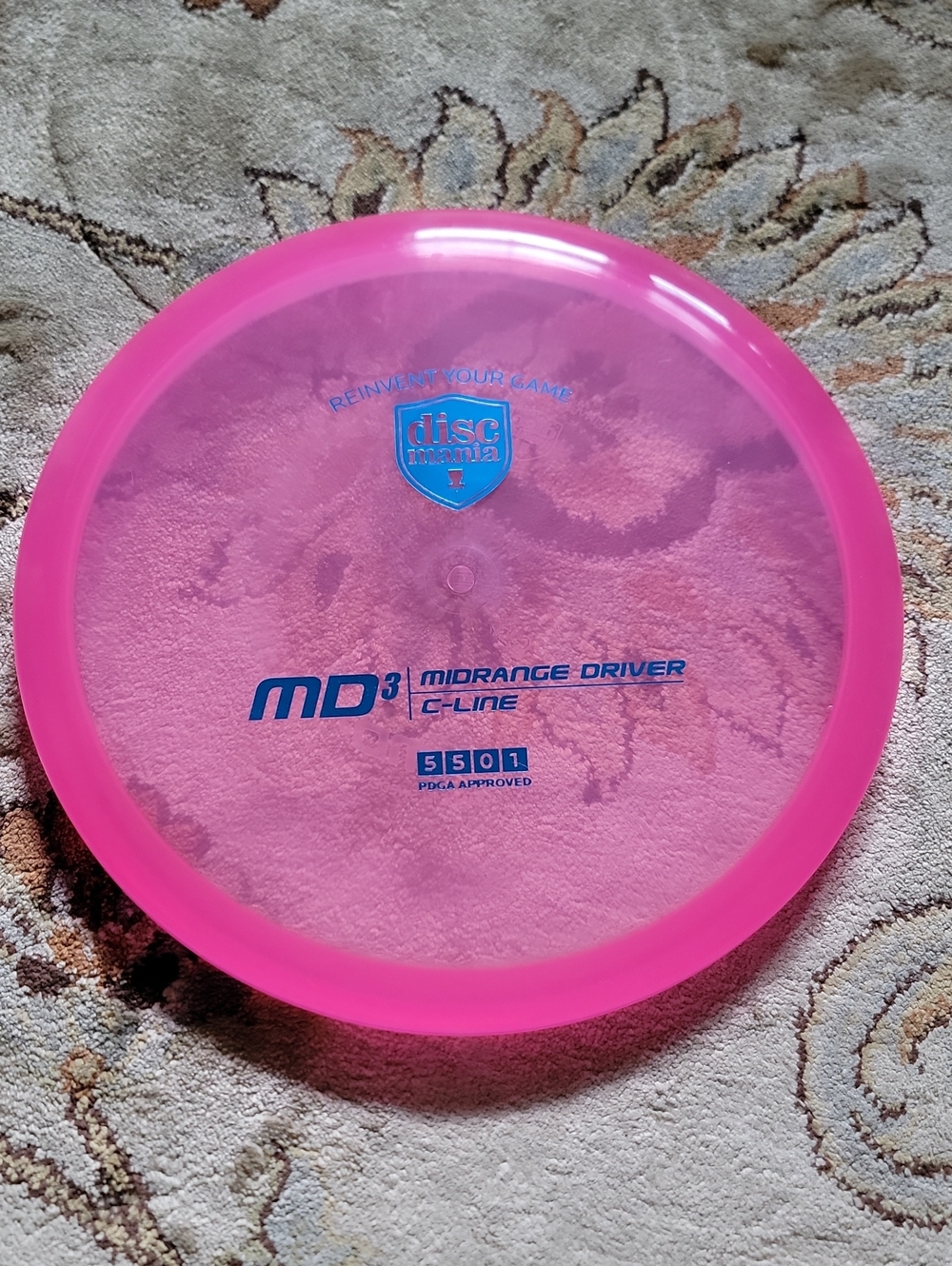 NEW Discmania MD3 Midrange Driver - Pink 175 GRAMS BUBBLEGUM COLORWAY